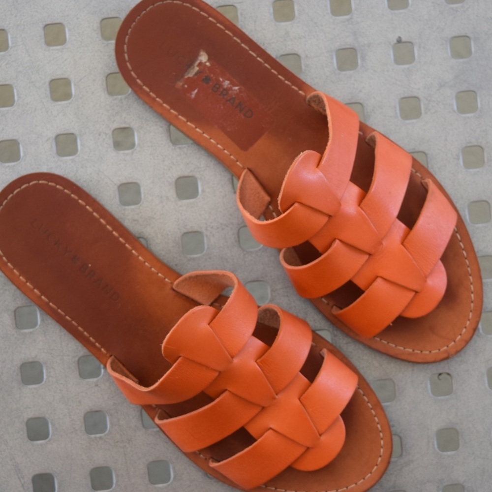 Orange Lucky Brand Sandals